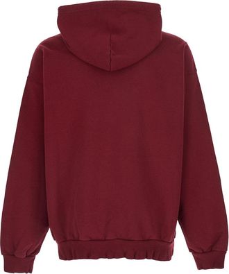 Balenciaga Mens Hoodie Red Cotton Sweatshirts Sweater