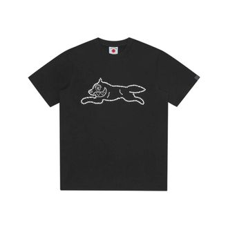 Icecream T-Shirts, male, Black, Size: L Crystal Running Dog Tee