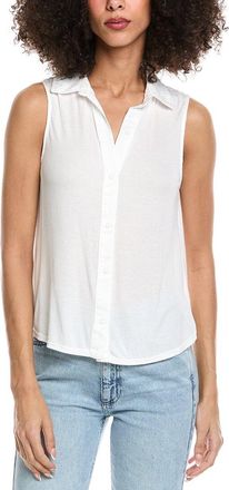 Bella Dahl Mixed Sleeveless Button Down
