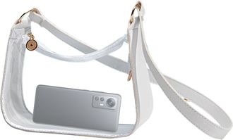 Generic Soft Women Clear Bag Purse - Durable See-Through Shoulder Bag, Fashionable carry-alls Design, Comfortable Strap | Versatile Handbag for Work Travel Pa