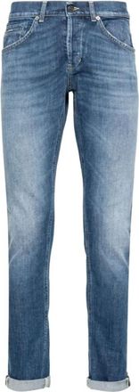 Dondup George 800 Slim-Fit Jeans - Heren - Slim Fit Jeans - Blauw - W28 - Katoen - Jeans