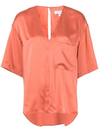 Equipment Akilah silk blouse - women - Silk - M - Orange