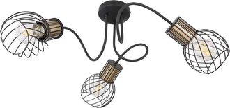 Globo Lighting Plaf&oacute;n - Argusto - Negro - Metal - &Oslash; 60cm - E27 - 54013-3 - Globo