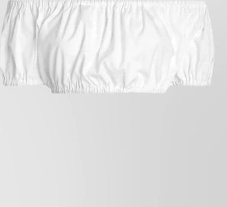 Dolce & Gabbana cotton ruched off-the-shoulder cropped top