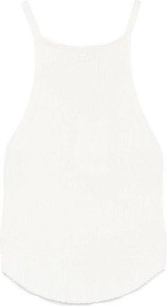 Courrèges Circle Rib Knit Top
