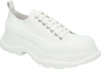 Alexander McQueen Alexander Mcqueen Mens Canvas Tread Low Sneaker, Never Worn (Authentic Pre- Loved)