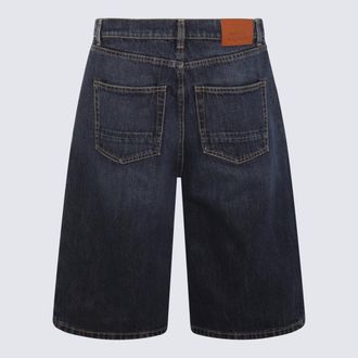 Alexander McQueen Mens Shorts Blue _co