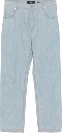 Fendi Heren, Jeans, Blauw, Maat: W34 Katoen