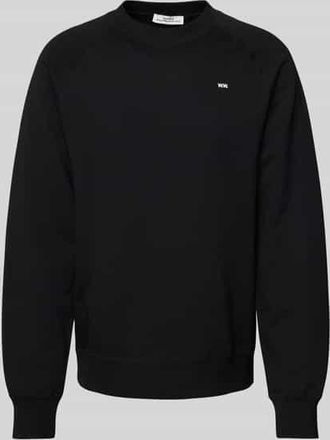 Wood Wood Oversized Sweatshirt mit Stehkragen in Black, Größe XXL
