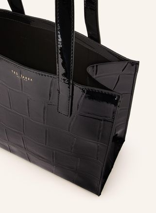 Ted Baker Damen Handtasche Crinion, Schwarz, 25x24x10 Cm – Aus Polyurethan, Mit Logo, Standfest & Elegant
