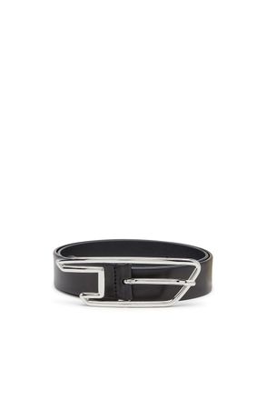 Diesel 3cm belt in pull-up leather - Belts - Woman - Black