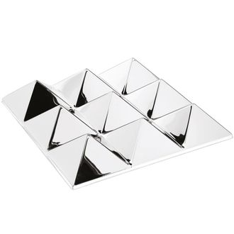 VERPAN Mirror Sculptures, 9 Pyramids, silber / verspiegelt