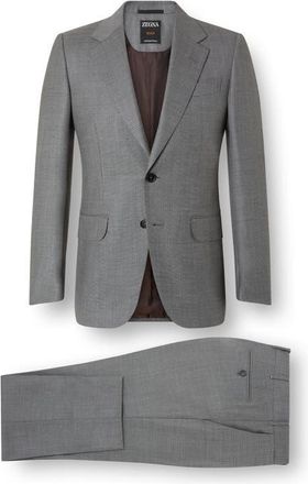 Ermenegildo Zegna Grey Centoventimila Wool Suit at Nordstrom, Size 48 Us