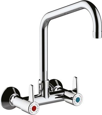Presto Grifo Fregadero Industrial Bimando Mural 70804 - Presto