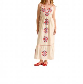 Carolina K Carmen Midi Dress In Gardenia