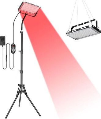 OEM L&aacute;mpara De Luz Roja Con Soporte, L&aacute;mpara Infrarroja, Luz Led Roja De 660 Nm Y 850 Nm Con Temporizador, Terapia Con L&aacute;mpara Infrarroja Para Cuerpo, Esp