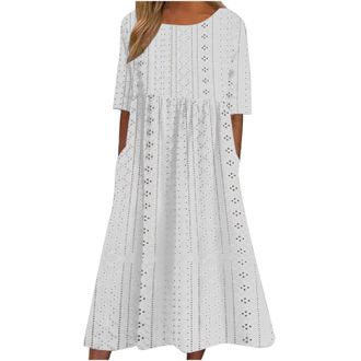 Generic Neck Summer Dresses for Women UK, Women Dresses Green, 1920s Dresses for Women XXL, Summer Dresses for Women UK Neck