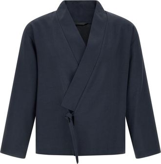 Kenzo Navy Blue V Neck Jacket