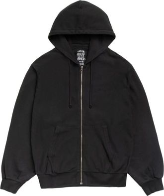 St&uuml;ssy Lightweight Terry Zip Hoodie Black 118613-BLAC