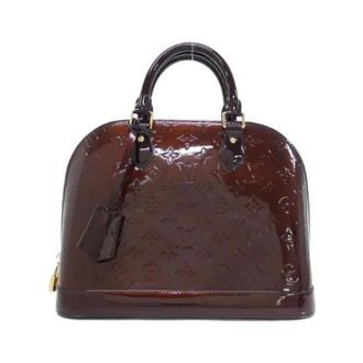 Louis Vuitton Pre-owned Handbags, female, Purple, Size: ONE SIZE Pre-owned Vernis Alma Handbag
