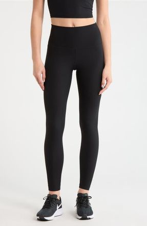 Lord & Taylor Ribbed Leggings in Black at Nordstrom, Size X-Small
