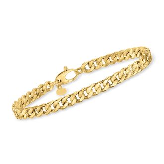 Ross-Simons Italian 5mm 14kt Yellow Gold Curb-Link Bracelet