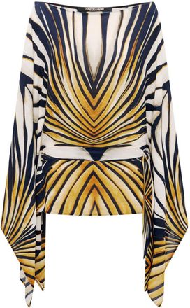 Roberto Cavalli Ray of Gold print kaftan - women - Viscose - 44