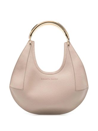 Elisabetta Franchi small jewel-handle tote bag - Neutrals