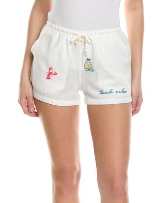 Surf Gypsy Embroidered Slub Gauze Short
