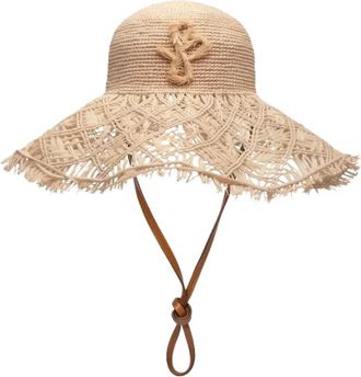 Ruslan Baginskiy The Hat Bag - Dames - Schoudertassen - Beige - ONE Size - Leer - Tassen