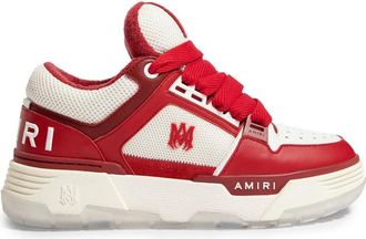 Amiri Sneakers, male, Red, Size: 8 US Multicolor Alabaster Red Leather Sneakers