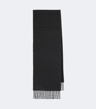Fendi Sciarpa Zucca in lana e cashmere jacquard