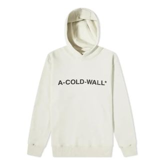 A-Cold-Wall* Logo Popover Hoodie Bone White ACWMW057-BONE