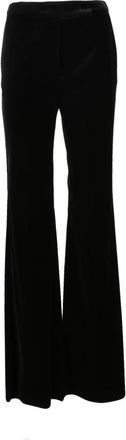 Max Mara Wijde Broek - Dames - Wijde Broeken - Zwart - M - Katoen - Broeken