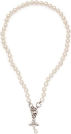 Vivienne Westwood Accessoires, Dames, Grijs, ONE Size, Nylon, Aleksa Ketting