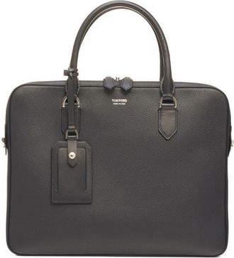 Tom Ford Elliot City Grained Leather Briefcase in Black at Nordstrom