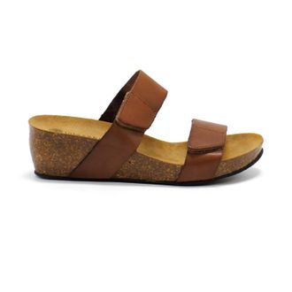 Eric Michael Womens Cody Wedge Sandals In Brown