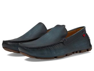 Marc Joseph New York Ovington Mens Lace Up Wing Tip Shoes Navy Burnished Napa : 11.5 M, Leather