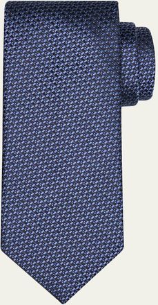 Tom Ford Mens Linen Jacquard Tie