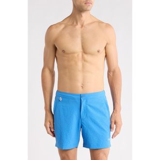 Tommy Bahama Amalfi Shores Swim Trunks in Campanula at Nordstrom, Size Xx-Large
