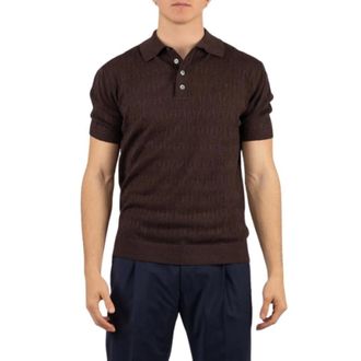 Daniele Fiesoli Polo Shirts, male, Brown, Size: XL Polo Shirt