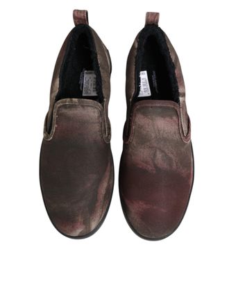 Dolce & Gabbana Multicolor Cotton Low Top Slip On Men Sneakers Shoes