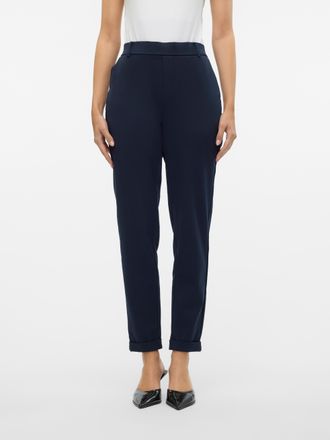 Vero Moda Anzughose VERO MODA VMMAYA, Damen, Gr. XL, L&auml;nge 32, blau (night sky), Web, Obermaterial: 62% Polyester, 33% Viskose, 5% Elasthan, unifarben, gerade, 