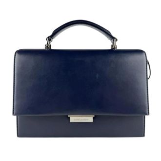 Saint Laurent Pre-owned Handbags, female, Blue, Size: ONE SIZE Pre-owned Vintage Shoulder Bag