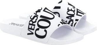 Versace Jeans Couture Slippers - Dames - Sandalen - Wit - 35 EU - Schoenen