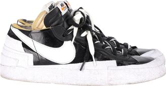 Nike x Sacai Blazer Low Sneakers in Black Patent Leather