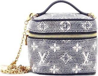 Louis Vuitton Vanity Case Monoglam Jacquard Canvas Micro satchel - Blauw