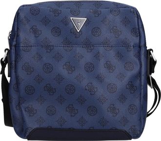 Guess Torino Schoudertas - Heren - Schoudertassen - Blauw - ONE Size - Leer - Tassen
