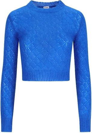 Jil Sander Maglione CN LS - - Knitwear - Donna - Blu - 2XL