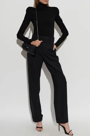 Dsquared2 Turtleneck With Shoulder Pads, Womens, Black